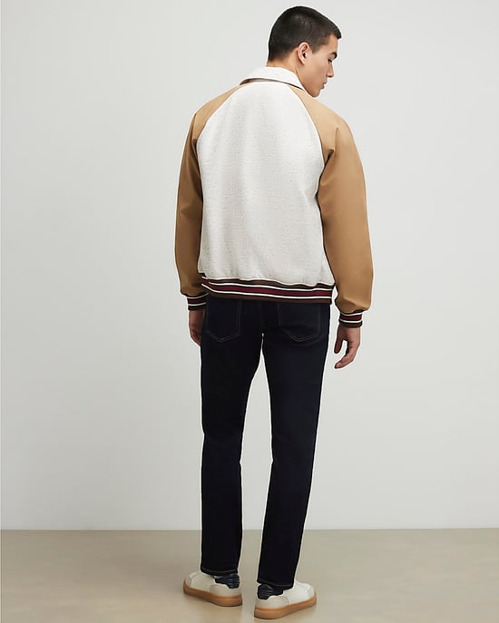 River Island Mens Slim Fit Jeans Blue Denim Button Zip - Image 4