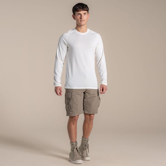 Craghoppers Heren Nour Nosilife T-shirt met lange mouwen (Wit zeil) - Image 1