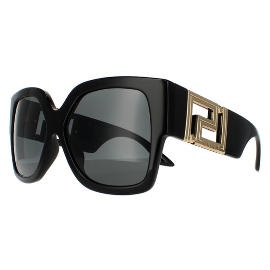 Versace Square Womens Black Dark Grey Sunglasses - Image 2