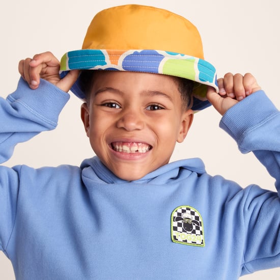 Balkhi Kids Shaun the Sheep Bucket Hat - Lime Cloud Print - Image 4