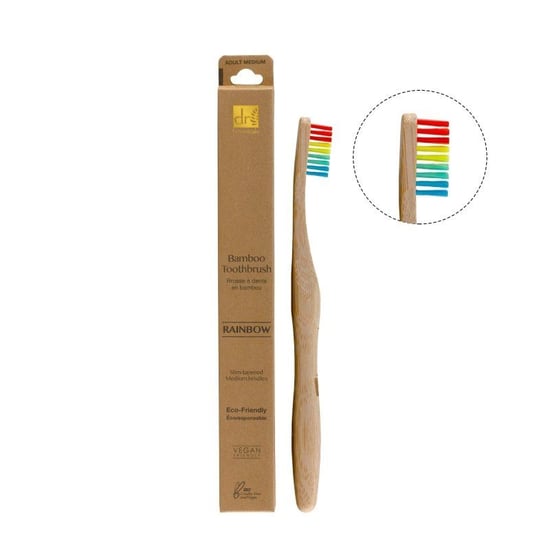 Dr. Botanicals Vibrant Bamboo Toothbrush Kit for Oral Care, Plaque Removal - Image 4
