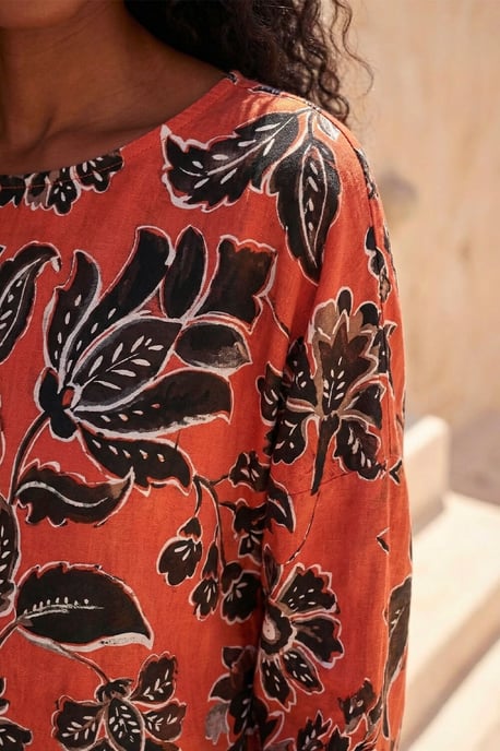 Floral Print Tunic Top - Image 4