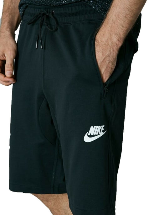 Nike Mens Black AV15 Fleece Shorts - Image 2