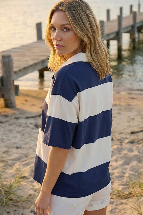 Stripe Rugby Shirt - Image 3