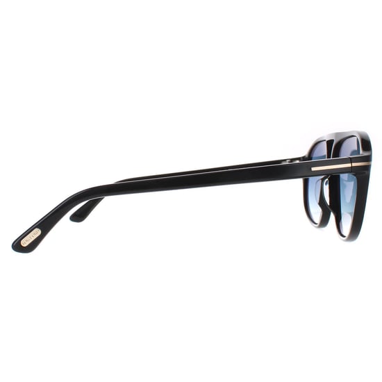 Tom Ford Sunglasses 0447 Jacob 01P Shiny Black Green Gradient - Image 4