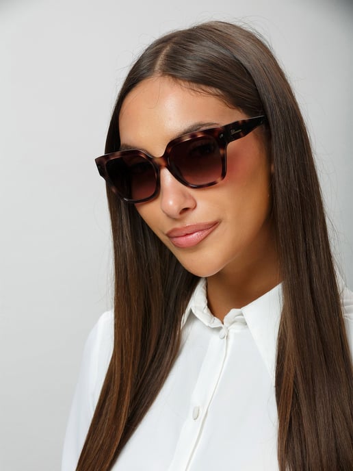 Blumarine Solglasögon Havana Brun/Glansig Beige - Image 4