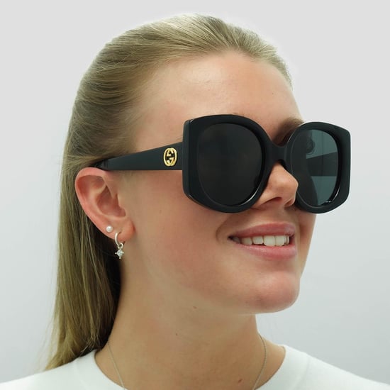 Gucci Round Womens Black Grey GG1257S - Image 5