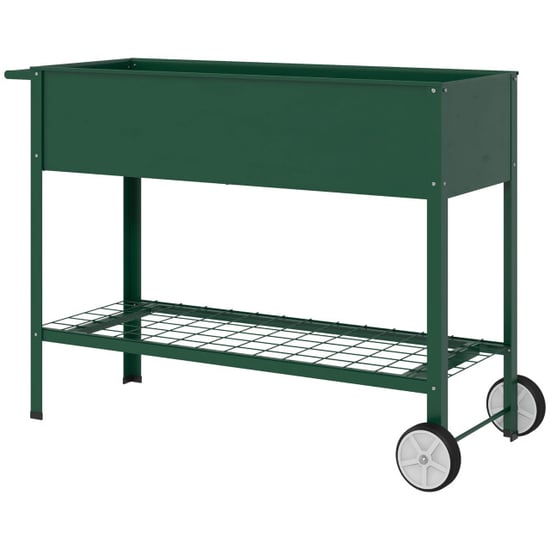 4goodz Outsunny verhoogd kweekbed met wielen plantenbak metaal - - Image 1