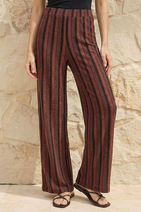 Texture Stripe Stretch Trouser - Image 2