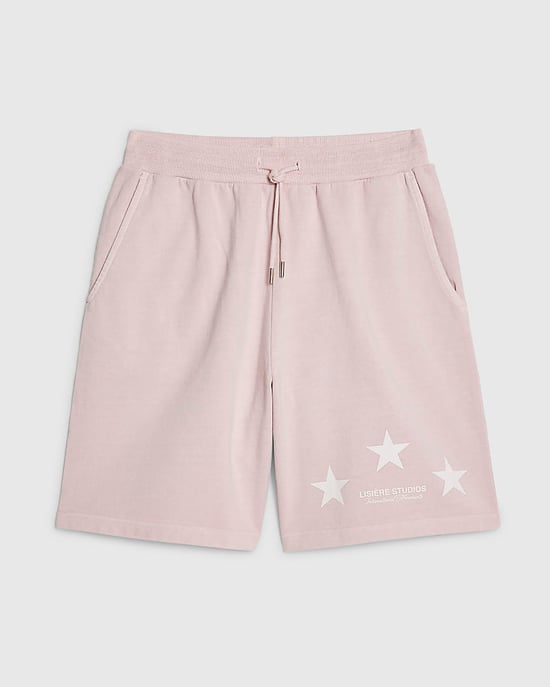 River Island Mens Shorts Pink Oversized Fit Lisiere Graphic - Image 6