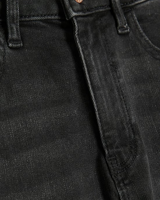 River Island Womens Skinny Jeans Black Mid Rise - Image 4