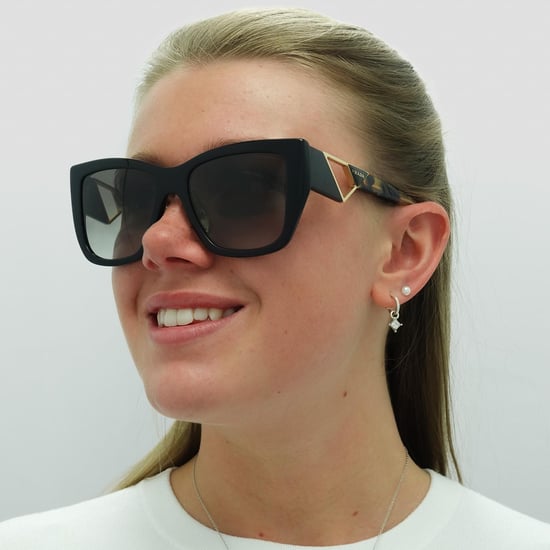 Prada Square Womens Black and Tortoise Grey Gradient PR21YS - Image 6