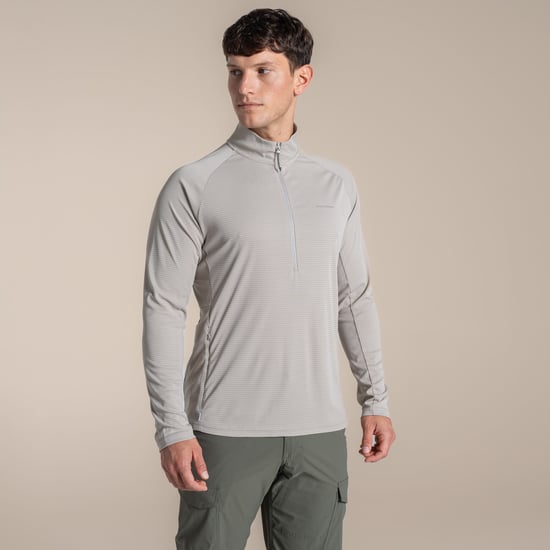 Craghoppers Heren Nosilife Half Zip Pullover (Perkament) - Image 4