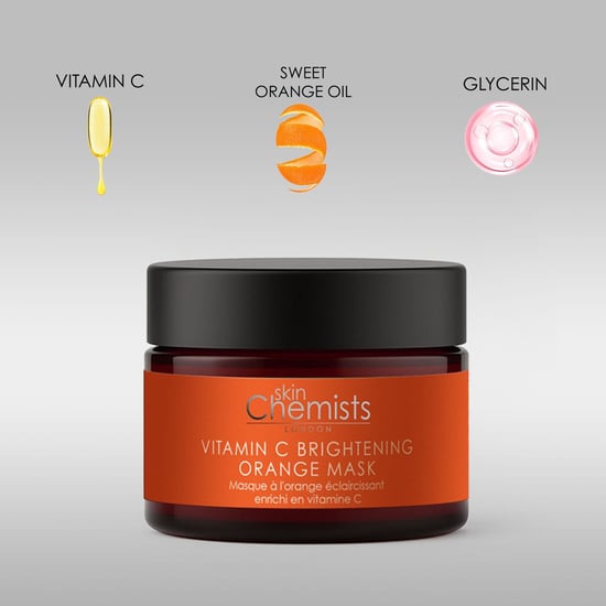skinChemists Vitamin C Brightening Orange Mask 50ml for Brightening, Dark Spots, Dullness - Image 2