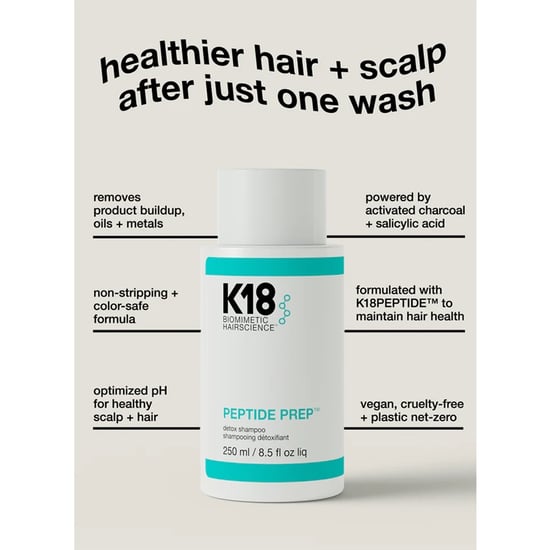 K18 Peptide Prep Detox Shampoo 250ml And Leave-in Molecular Repair Hair Mask 50ml Duo - Image 4