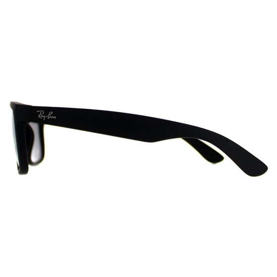 Ray-Ban Sunglasses Justin 4165 622/6G Rubber Black Grey Mirror 51mm - Image 3