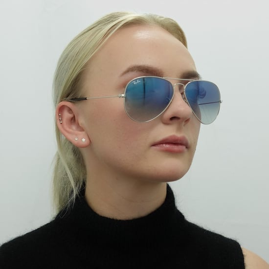 Ray-Ban Zonnebril Aviator 3025 003/3F Zilver Light Blauw Verloop 58mm - Image 6