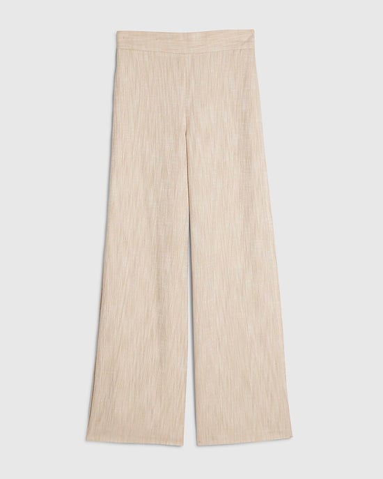 River Island Womens Wide Leg Trousers Beige Elasticated Pockets - Image 6