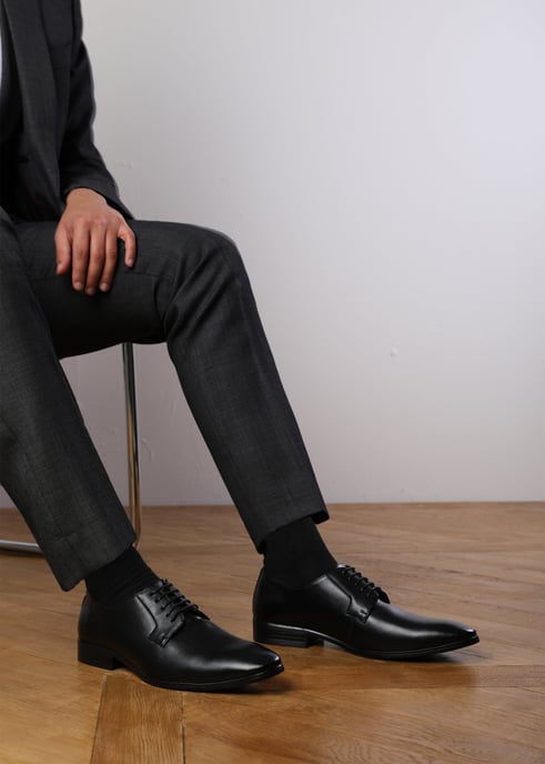 Wheres That From Mens 'Elliot' Lace Up Derby Formal Dress Work Shoes - Image 4