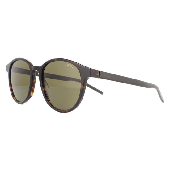 Hugo van Hugo Boss Round Mens Havana groene zonnebril - Image 2