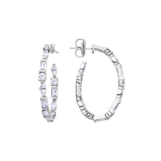 Grimchi Silver and Brilliard Grimchi Earrings - Image 1