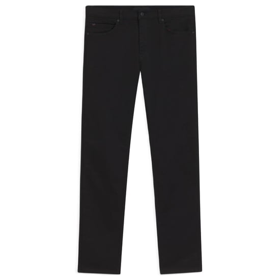 Men's Hugo Mid Rise Slim Fit Five Pocket Jeans in Black - Image 3