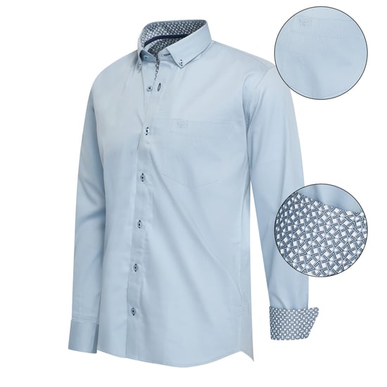 Cappuccino Italia Overhemden Regular Fit Overhemd Babyblauw Babyblauw - Image 1