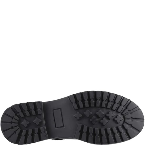 AURORA Girls Leather School Shoes Black - Image 5