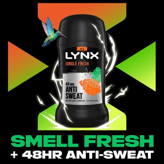 Lynx Antiperspirant Deodorant Stick 48H Odour Protection Jungle Fresh 50ml, 12pk - Image 4