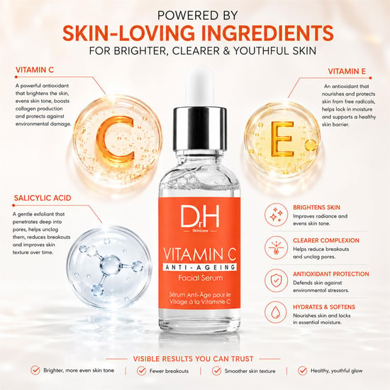 Dr H Anti-Aging Vitamine C Gezichtsserum 30ml - Image 2