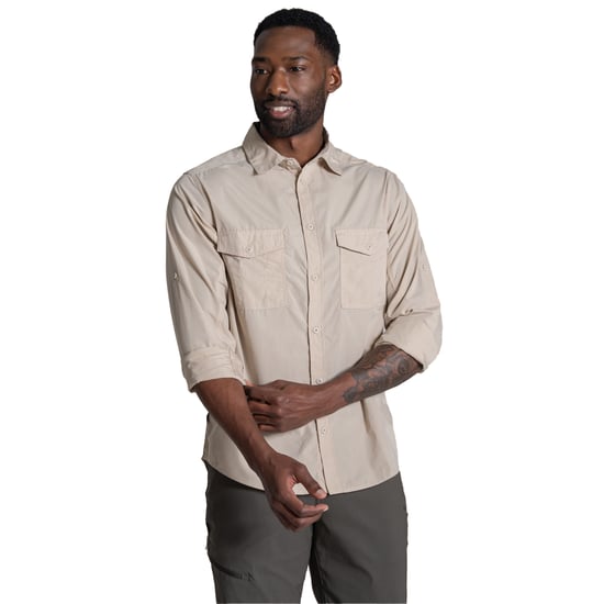Craghoppers Heren Kiwi II shirt met lange mouwen (Havermout) - Image 1