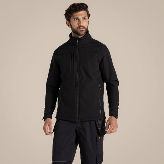 Craghoppers Heren Whitby Soft Shell Jas (Zwart) - Image 4