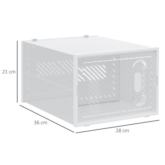 4goodz Homcom 8-delige set sneakerbox schoenendozen schoenorganizer - Image 6