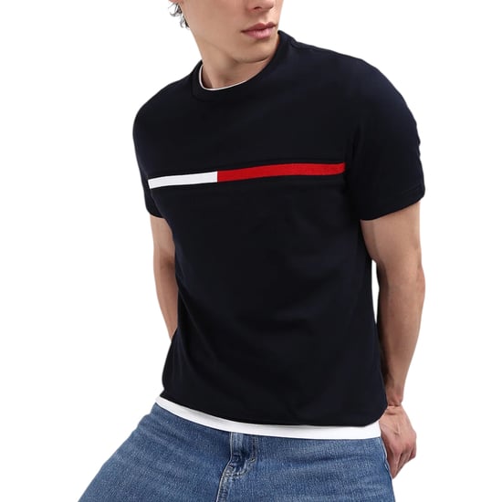 Tommy Hilfiger Mens T Shirts Signature Stripe Tee - Image 6