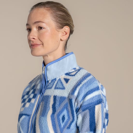 Craghoppers Dames/Dames Dante Patterned Full Zip Fleecejack (Vinca Blauw) - Image 6