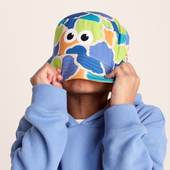 Balkhi Kids Shaun the Sheep Bucket Hat - Lime Cloud Print - Image 3