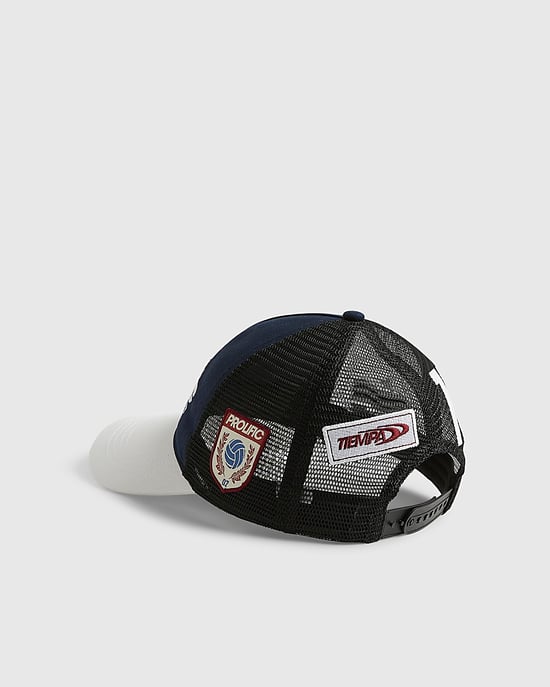 River Island Mens Trucker Cap Navy Prolific Star Embroidered - Image 2