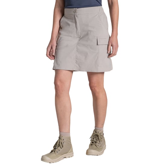 Craghoppers Womens/Ladies NosiLife Pro Cargo Skirt (Soft Mushroom) - Image 1