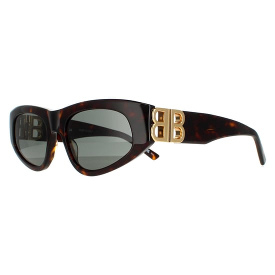 Balenciaga Oval Womens Dark Havana Green BB0095S - Image 2