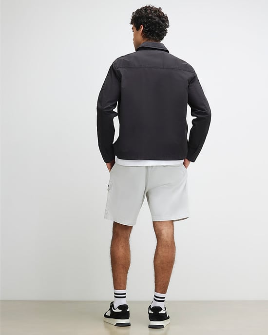 River Island Mens Shorts Grey Regular Fit Cargo Elasticated Drawstring - Image 4