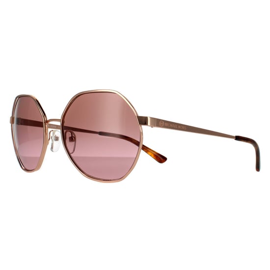 Michael Kors Round Womens Rose Gold Brown Pink Gradient Sunglasses - Image 2