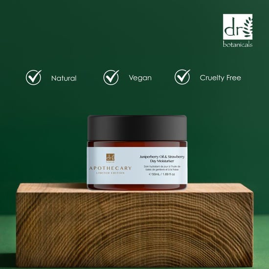 Dr. Botanicals Anti-Ageing Juniperberry Oil & Strawberry Day Moisturiser 50ml for Fine Lines, Wrinkles, Dryness - Image 3