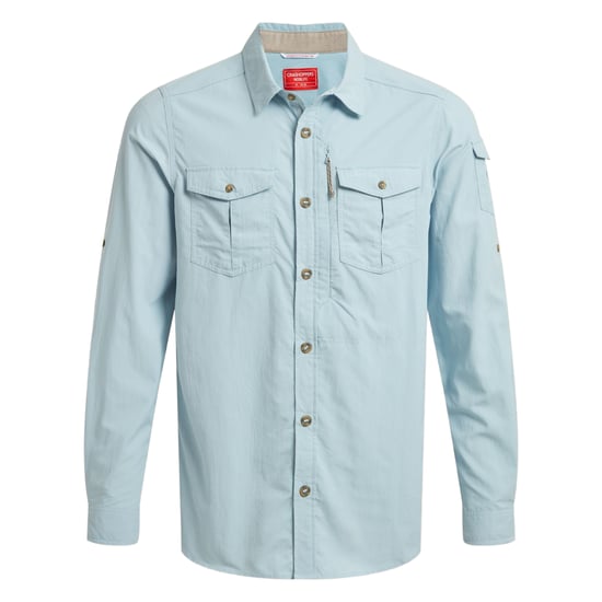 Craghoppers Mens Adventure III Nosilife Long-Sleeved Shirt (Niagara Blue) - Image 2