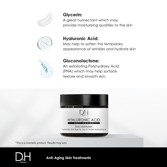 Dr H Dagcrème met hyaluronzuur tegen huidveroudering 60 ml - Image 2