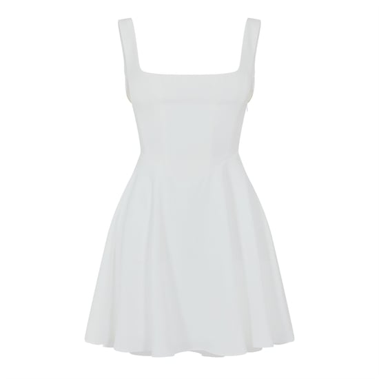 Women's Odd Muse Square Neck Mini Dress in White - Image 1