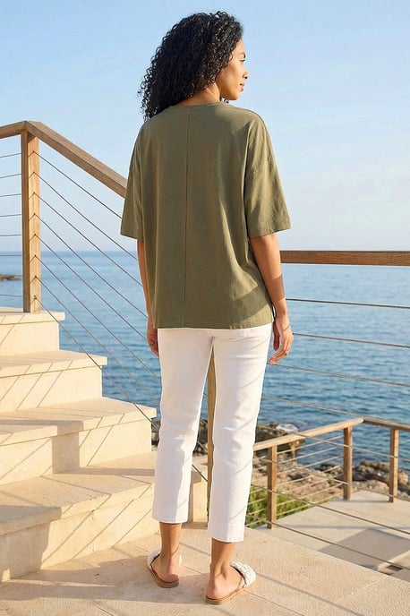Oversized Textured T-Shirt - Image 3