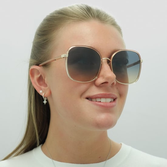 Chloe Square Womens Orange Crystal Fade and Gold Blue to Brown Gradient CH0031S Franky - Image 5