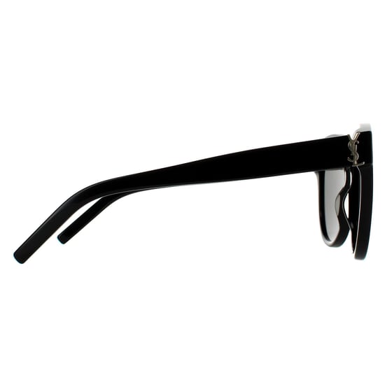 Saint Laurent Round Womens Black Grey Sunglasses - Image 4