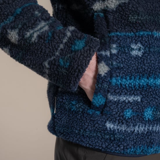 Craghoppers Mens National Trust Rawthey Fleece Top (Blue Navy) - Image 5