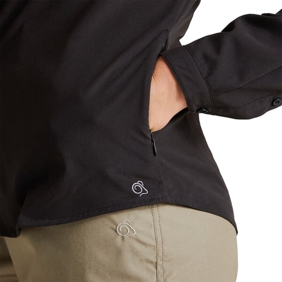 Craghoppers Dames/dames Expert Kiwi Shirt met lange mouwen (Zwart) - Image 3